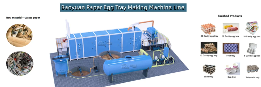 Egg Tray Machine Automatic Pulp Paper Forming Egg Tray Making Machine for Carton