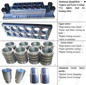 Automatic Plastic PP Pet HIPS PLA Disposable Water Cup Thermoforming System Machinery Production Lines