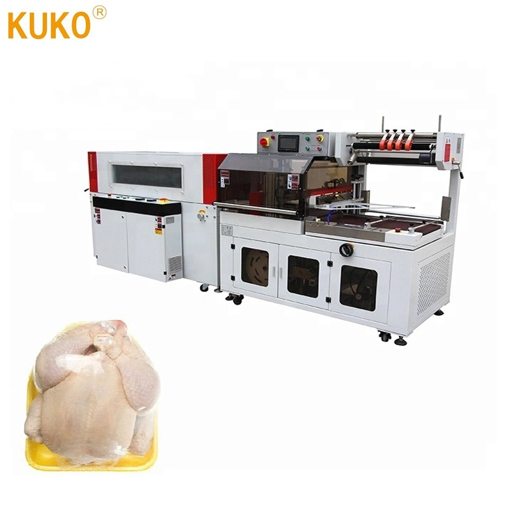 Full-Automatic POF Film Side Sealer Shrink Packing Machine for Confectionery Box Vegetable Fruit Trays Wrapping