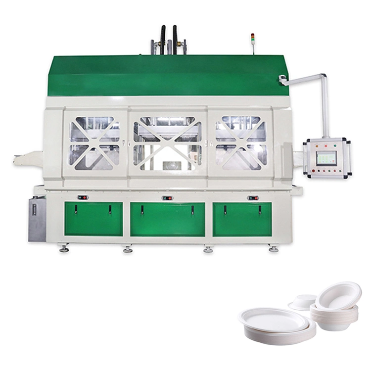 Fully Automatic Biodegradable Sugarcane Bagasse Tableware Pulp Molding Making Machine Fully Automatic Production Line