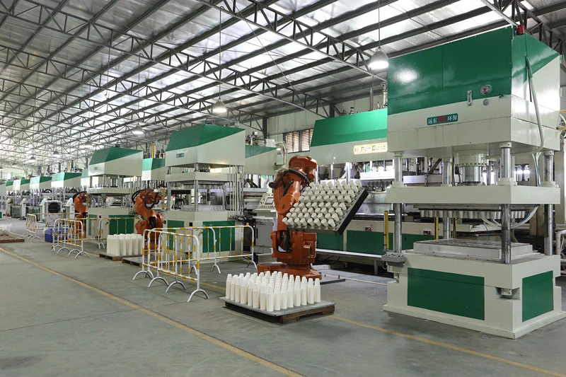 Fully Automatic Biodegradable Sugarcane Bagasse Tableware Pulp Molding Making Machine Fully Automatic Production Line