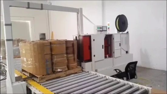 Full-Auto Automatically PP Strapping Pallet Packing Machine Skid Strapping Machine