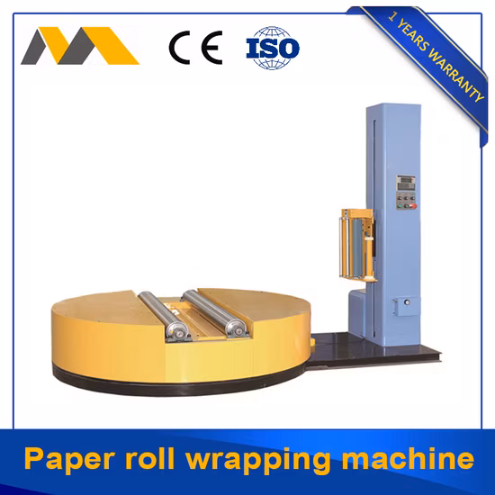 Pallet Paper Roll Stretch Film Wrapper/ Paper Roll Film Wrapping Machine with CE