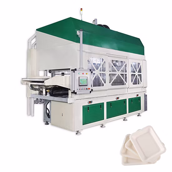 Fully Automatic Biodegradable Sugarcane Bagasse Tableware Pulp Molding Making Machine Fully Automatic Production Line
